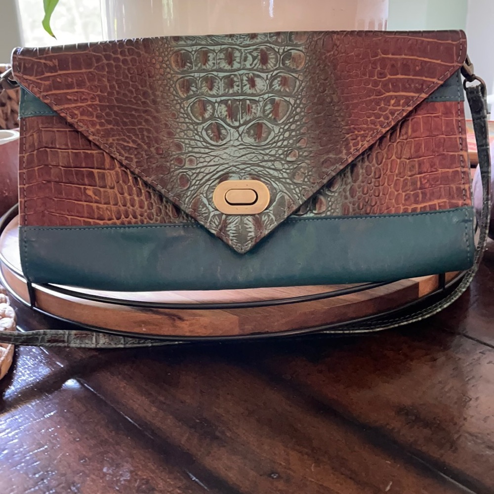 Gorgeous Borris Powell Leather/Suede clutch